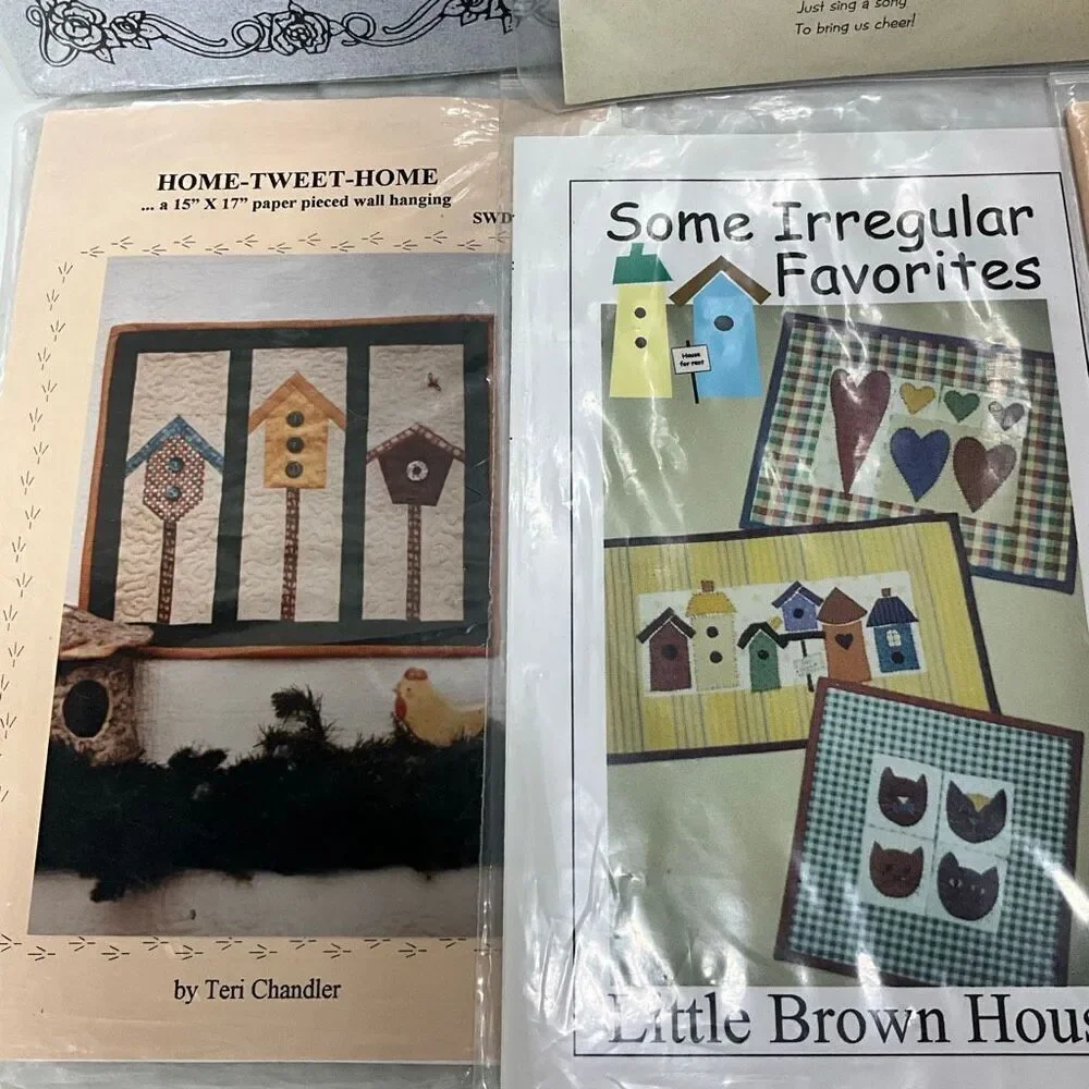 Set of 6 Quilt sewing patterns